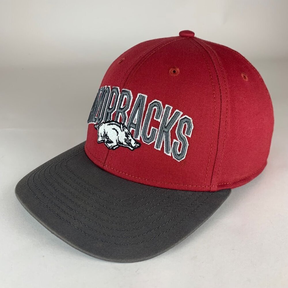 Arkansas Razorbacks NCAA Red Gray Captivating Snapback Hat